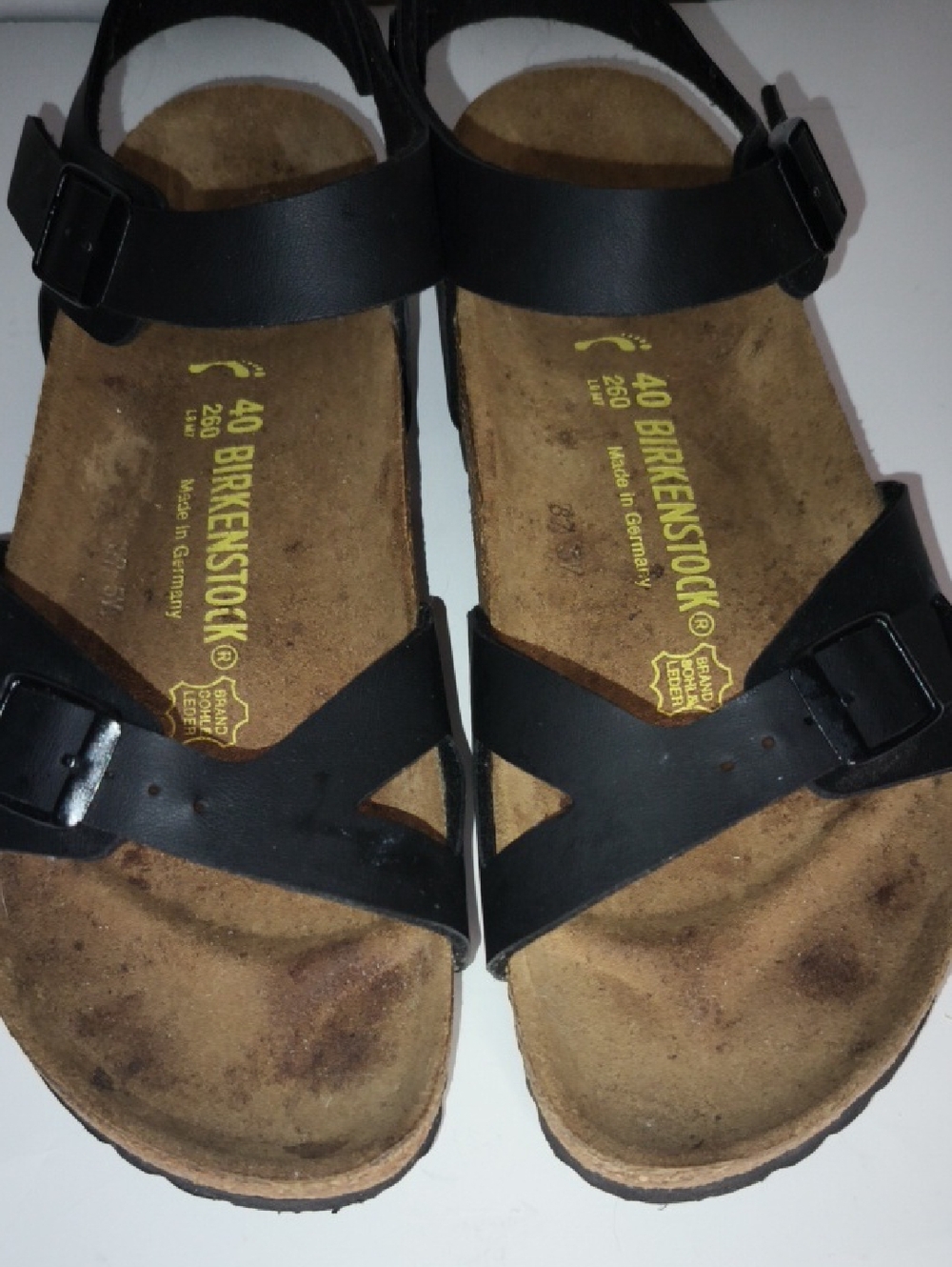 Birkenstock Rio Black Ladies 9, Men7 Unisex Sandals - Picture 4 of 10